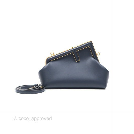 Fendi Small Fendi First Midnight Blue Shiny Nappa