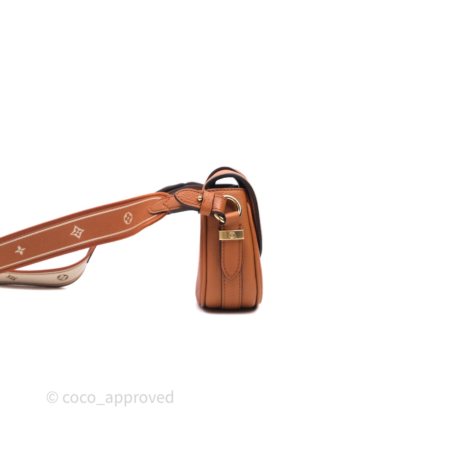 Louis Vuitton Pont 9 Soft PM Brown Grained Calfskin Gold Hardware