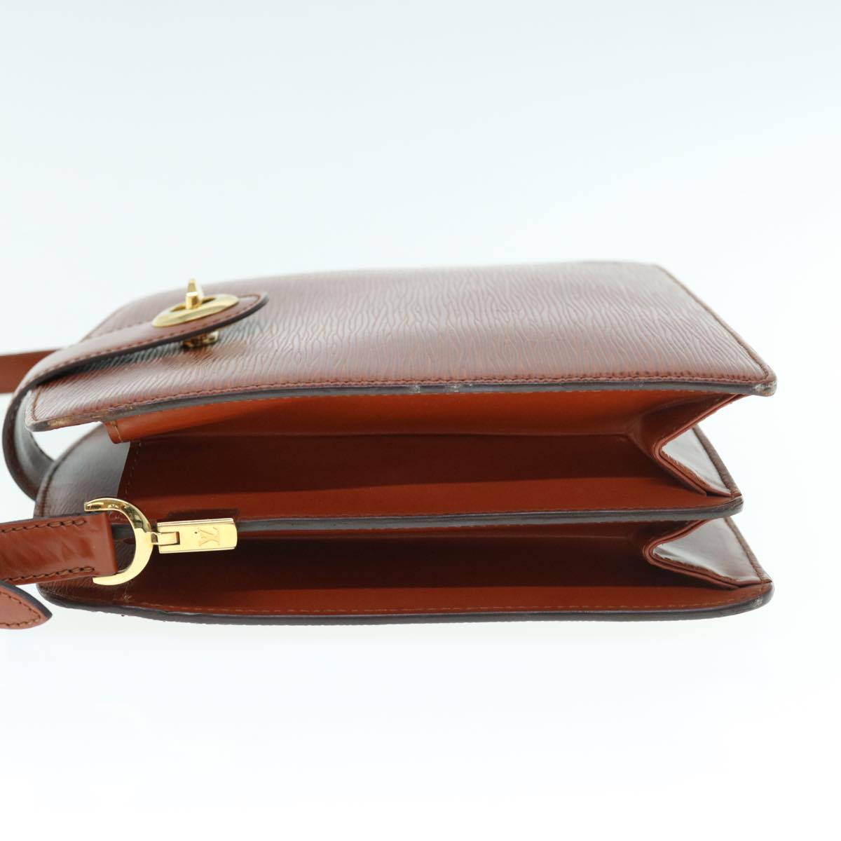 LOUIS VUITTON Epi Capuchin Shoulder Bag Brown M52343 LV 63084