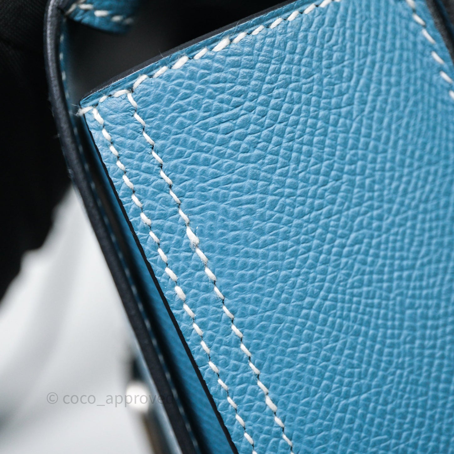 Hermès Della Cavalleria Mini II Bag 18 New Bleu Jean 75 Epsom Palladium Hardware