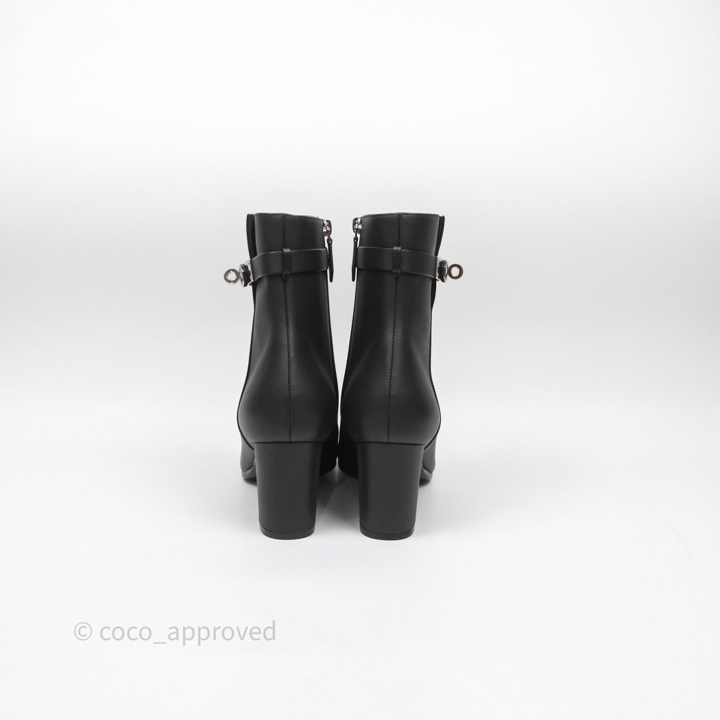 Hermes Saint Germain Ankle Boot Noir Size 39