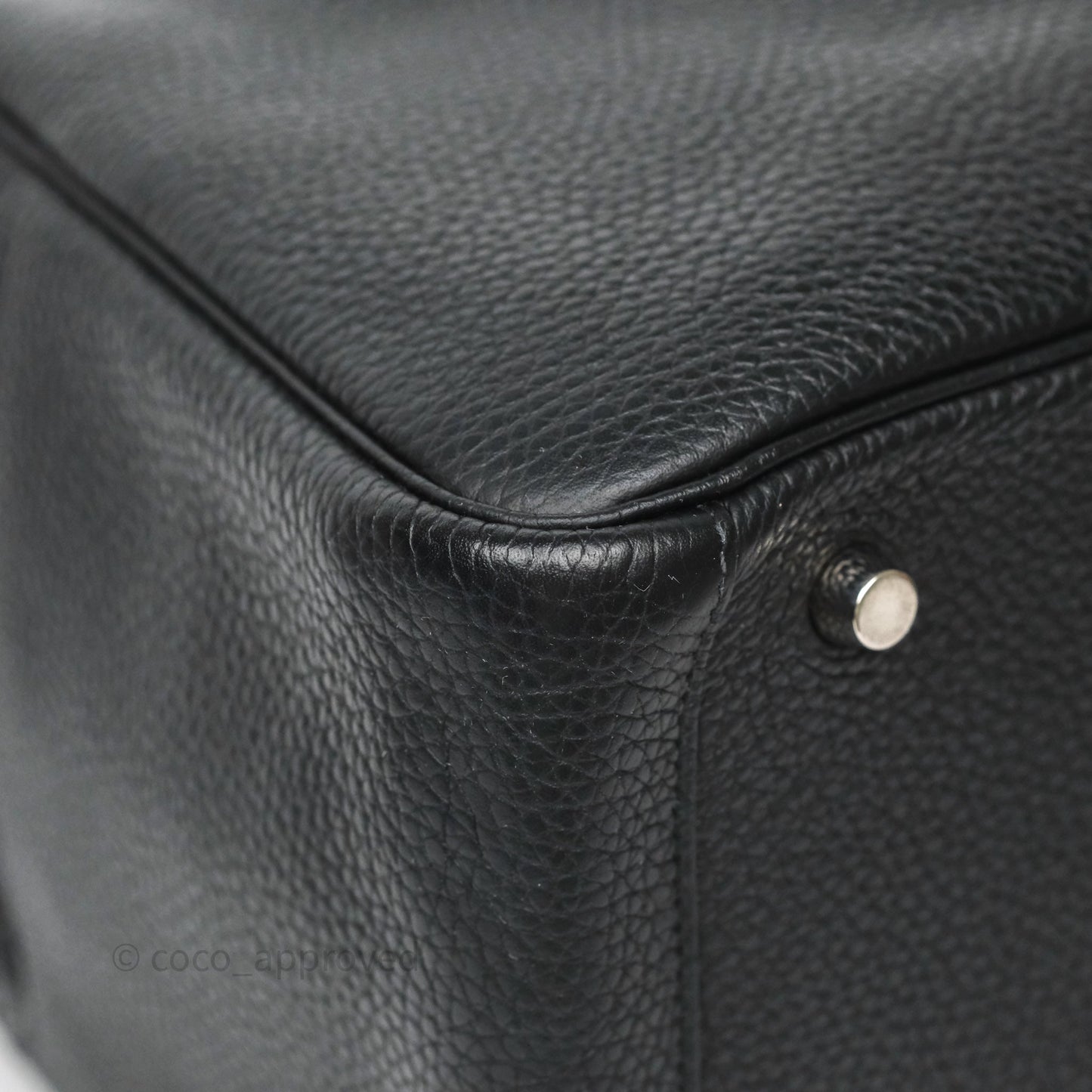 Hermès Lindy 30 Black Clemence Palladium Hardware