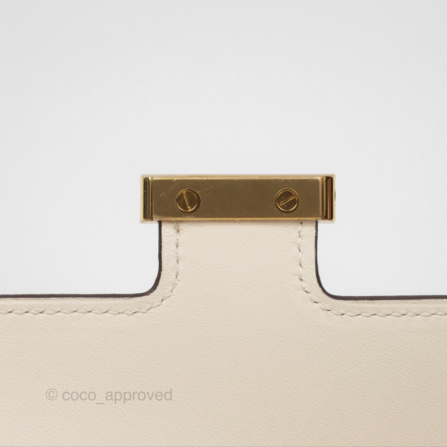 Hermès Constance Slim Wallet Nata I2 Epsom Gold Hardware
