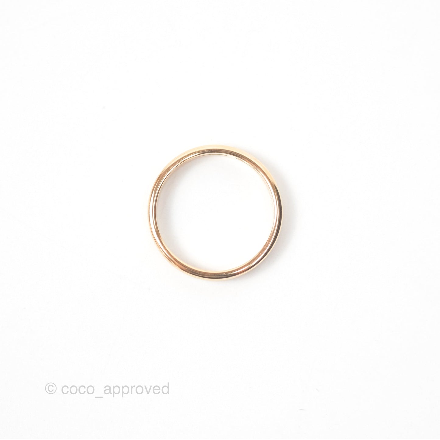 Hermes Ariane Wedding Band Ring Rose Gold