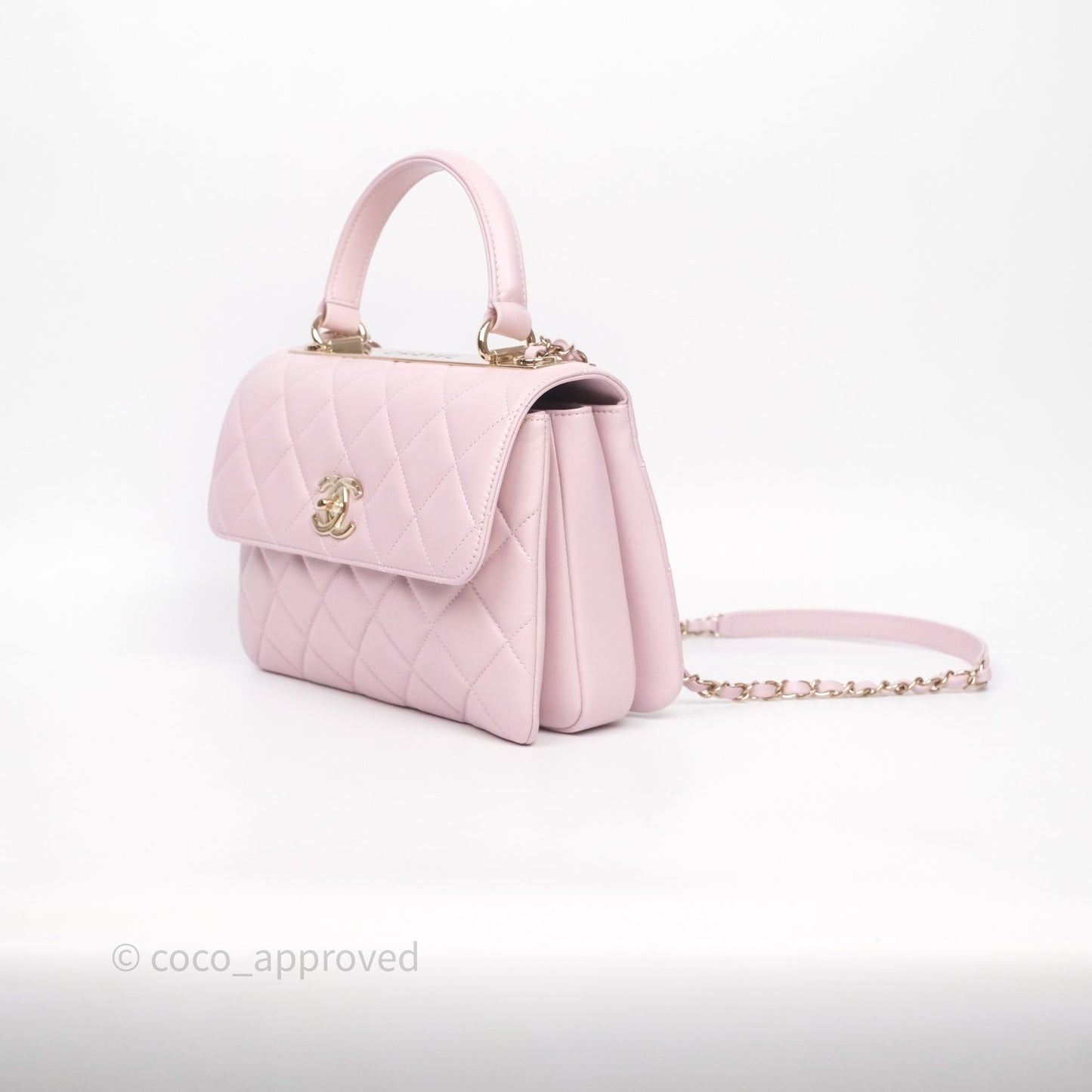 Chanel Small Trendy CC Lilac Lambskin Gold Hardware