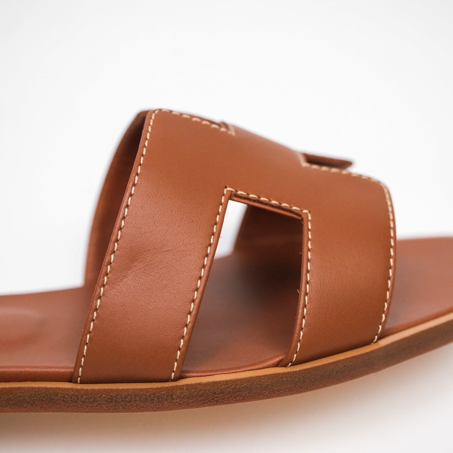Hermes Oran Sandal Gold Size 36.5