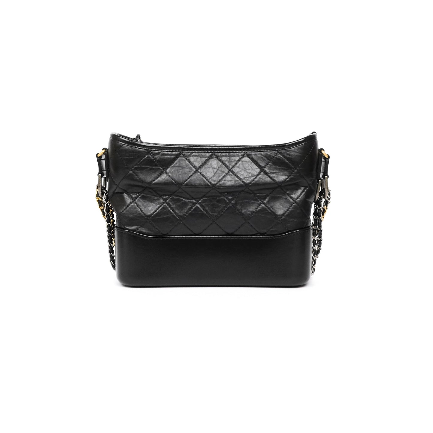Chanel New Medium Gabrielle Hobo Quilted Black Aged Calfskin