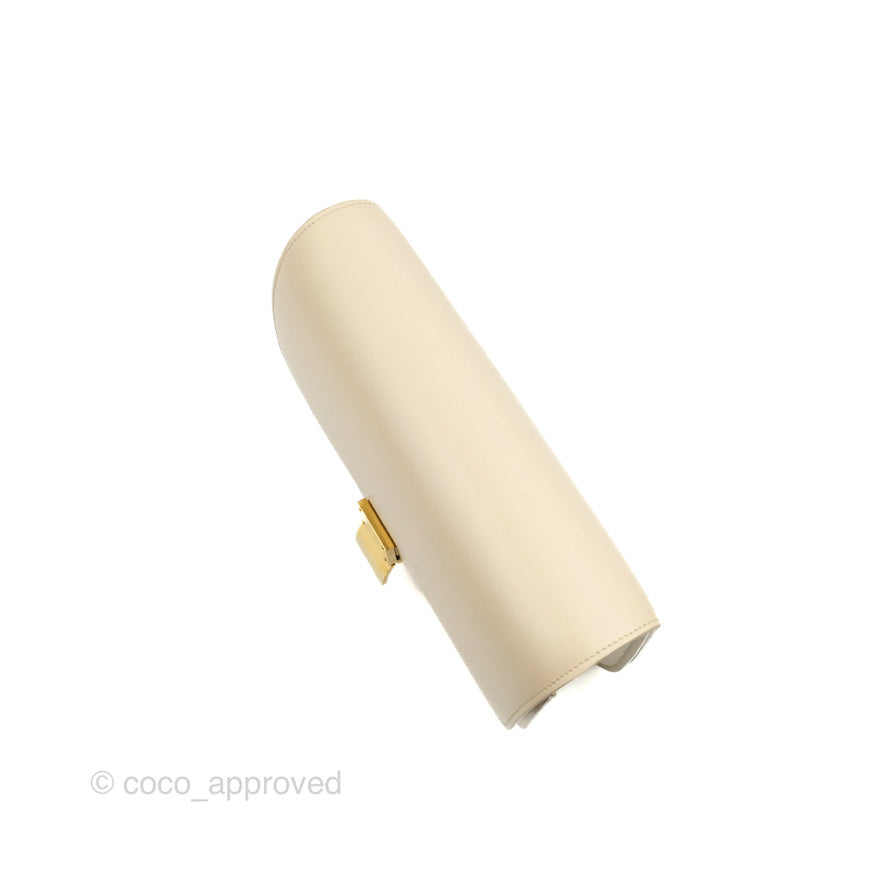 Celine Medium Classic Box Flap Ivory Calfskin
