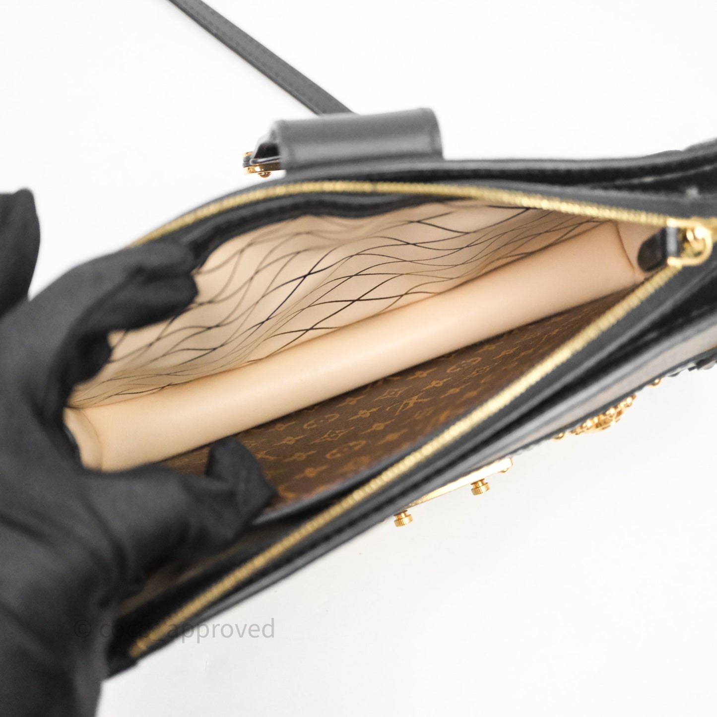 Louis Vuitton Monogram Reverse Trunk Clutch Bag