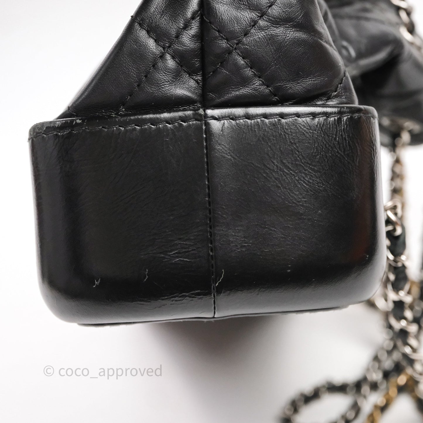 Chanel Small Gabrielle Backpack Black Aged Calfskin