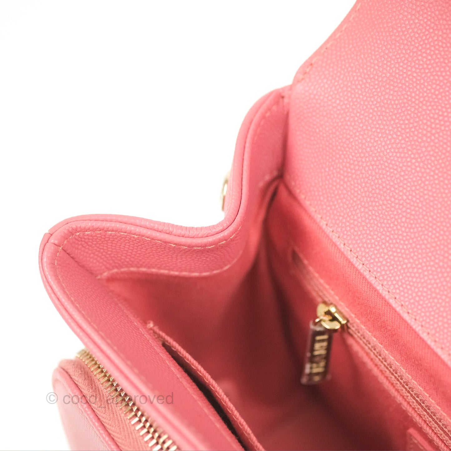 Chanel Quilted Medium Business Affinity Flap Pink Caviar Gold Hardware