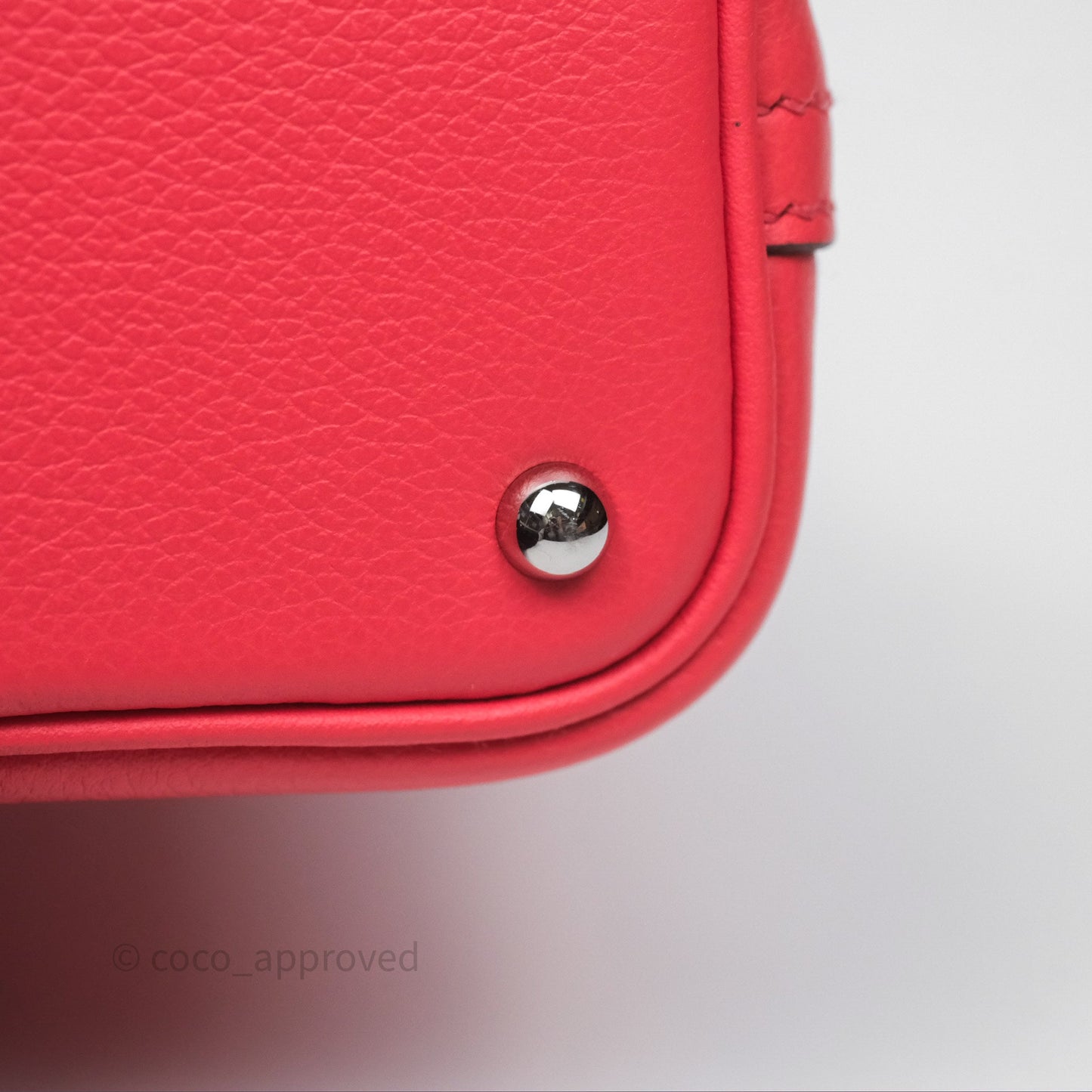 Hermès Bolide Mini 1923 Rose Texas 0E/ Cuivre 6C Evercolor Palladium Hardware