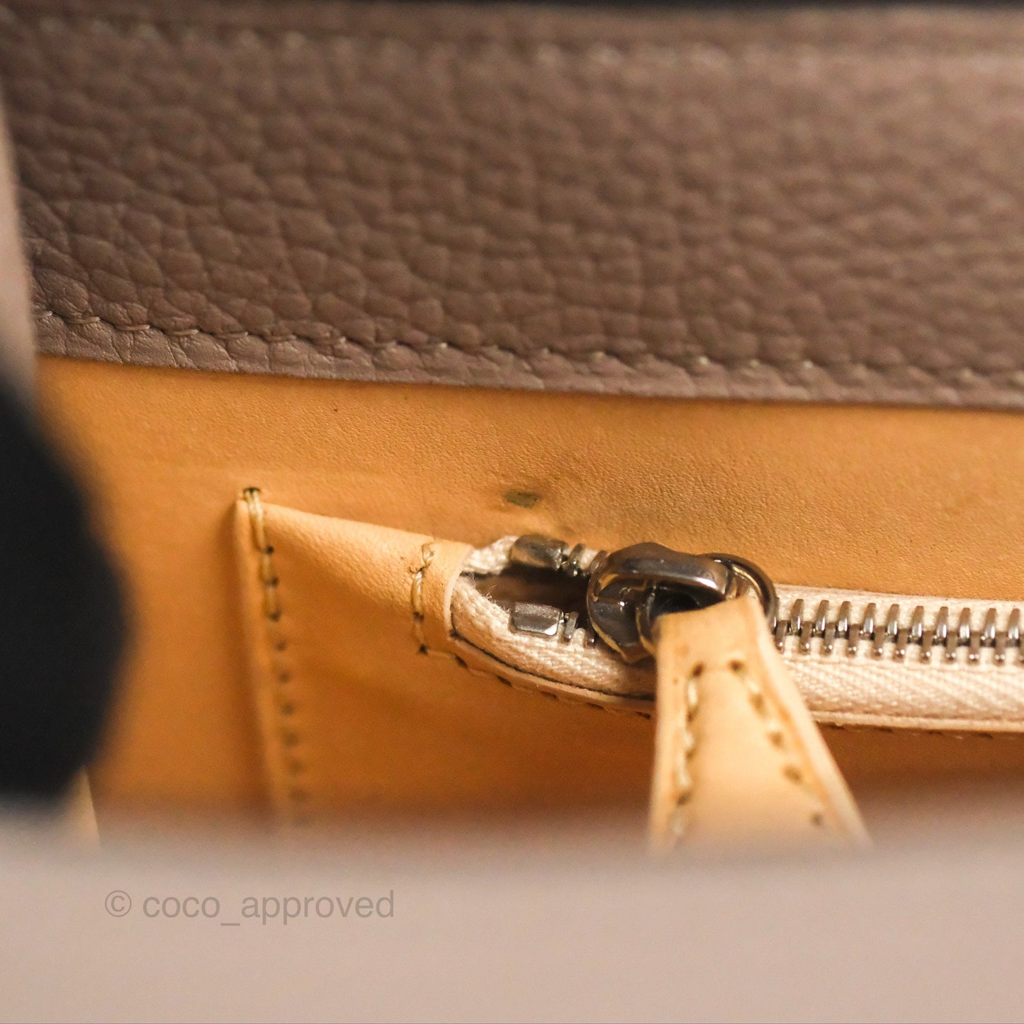 Moynat Réjane PM bag Tourterelle Grained Blush Leather Silver Hardware