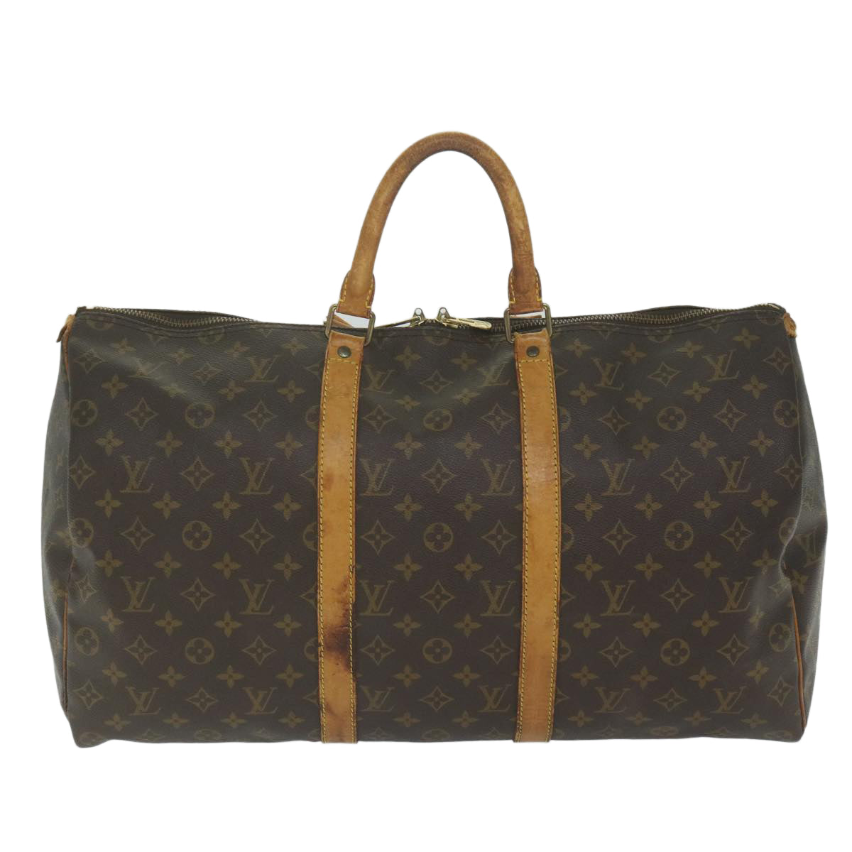 LOUIS VUITTON Monogram Keepall 55 Boston Bag M41424 LV 63267