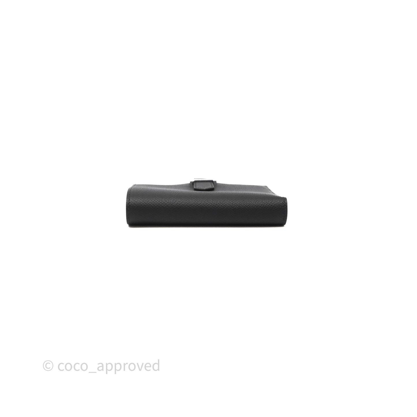 Hermès Bearn Compact Wallet Noir Epsom Palladium Hardware