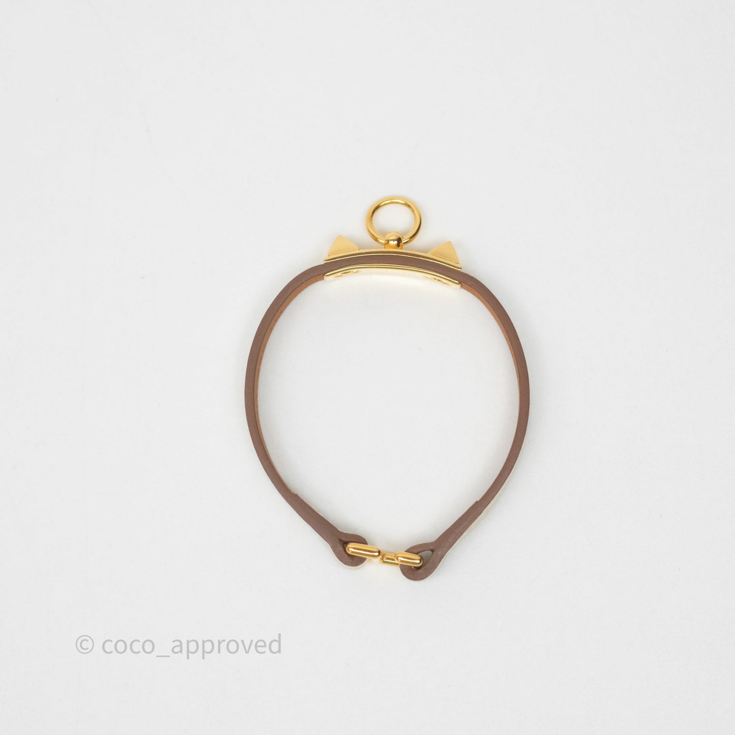 Hermès Rivale Mini Bracelet Nata Swift Gold Hardware