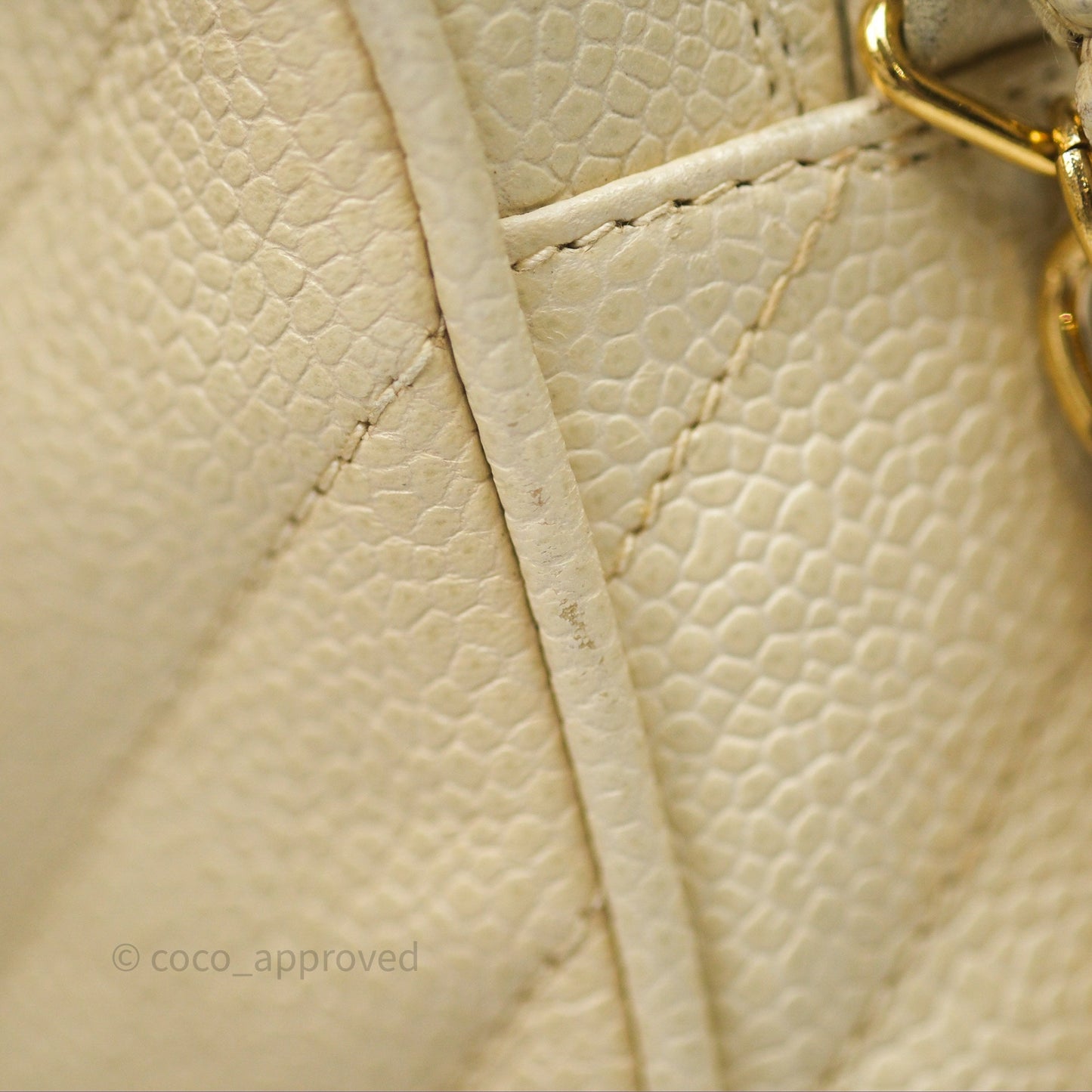 Chanel Vintage Chevron Camera Bag Light Beige Caviar Gold Hardware