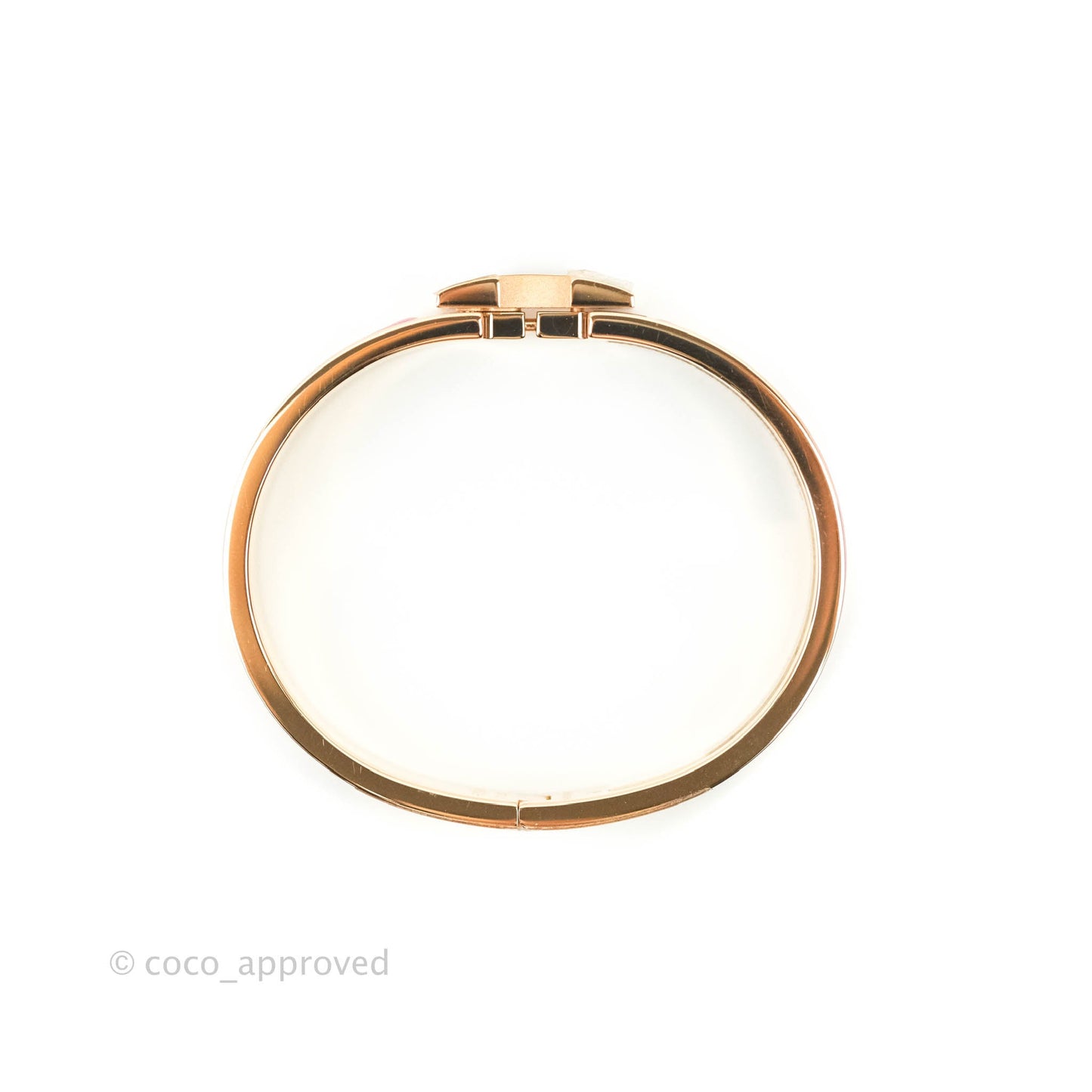 Hermès Clic H Bracelet Rose Patch PM