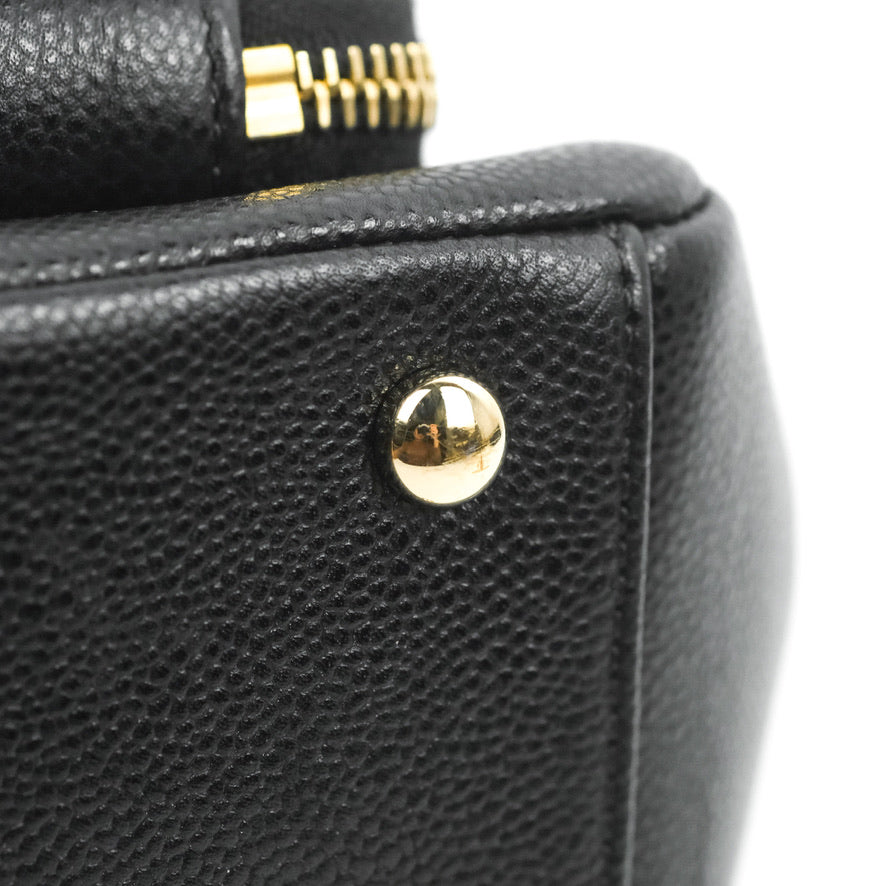 Chanel Quilted Small Business Affinity Flap Black Caviar Gold Hardware