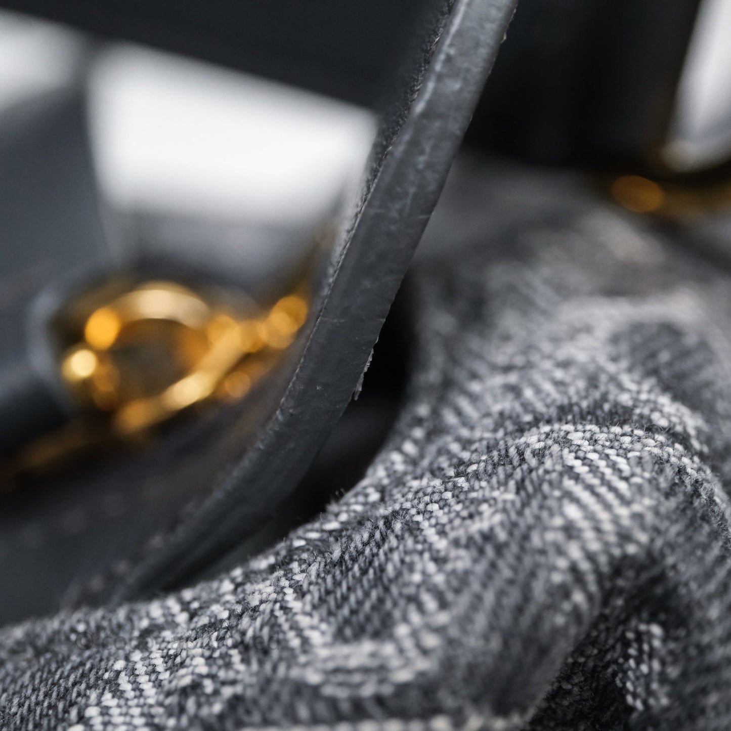 Dior Small D-Journey Bag Gray Denim Dior Oblique Jacquard