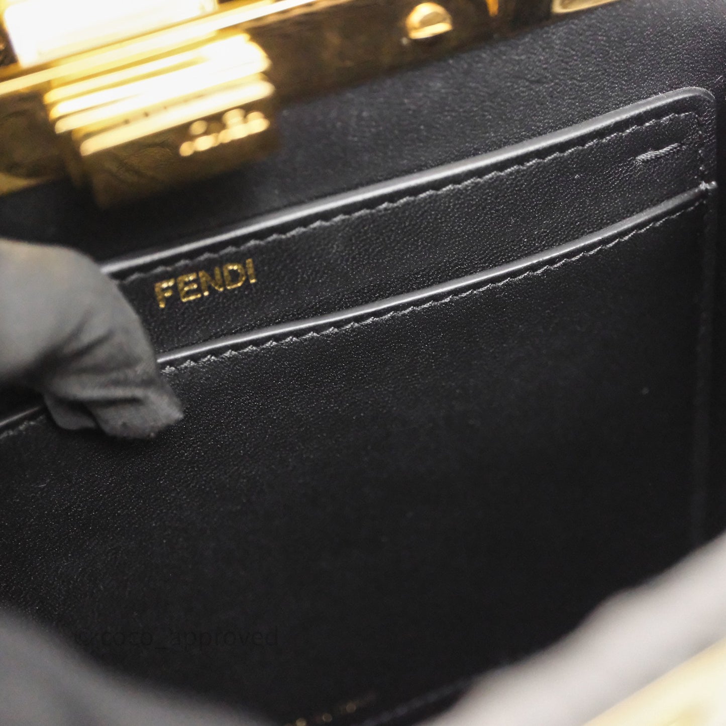 Fendi Small Peekaboo Iseeu Black/ Grey