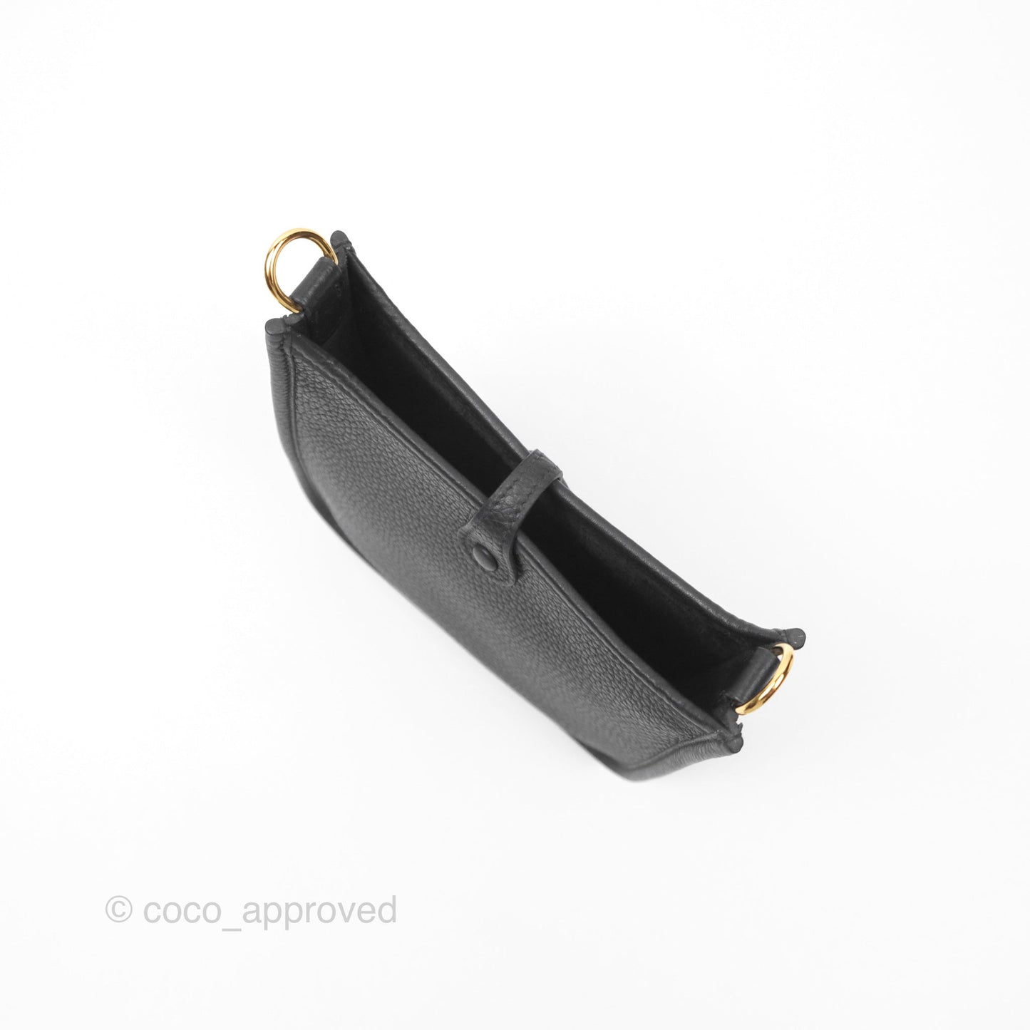 Hermès Mini Evelyne 16 Noir 89 Clemence Gold Hardware