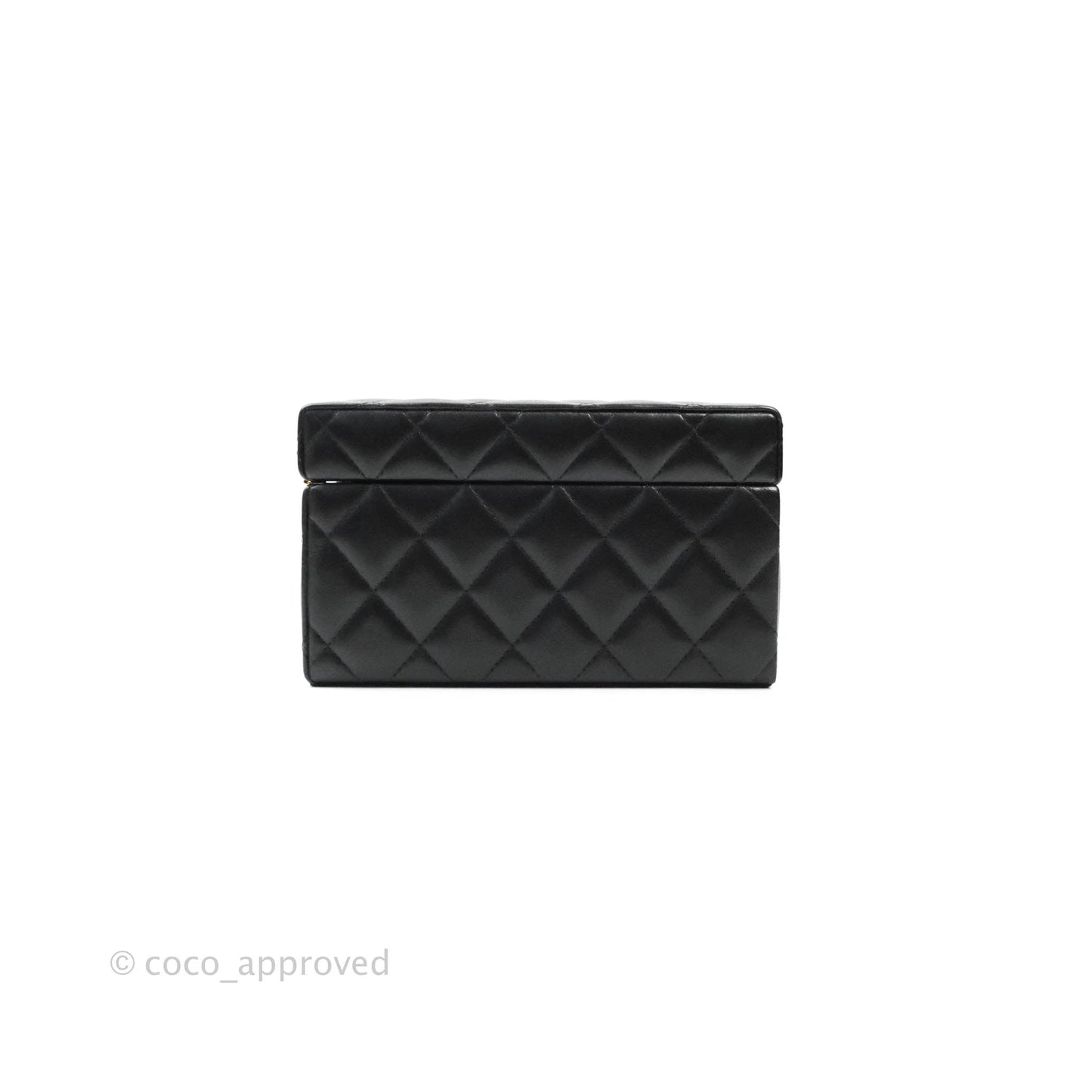 Chanel Jewellery Box Quilted Black Lambskin Gold Hardware