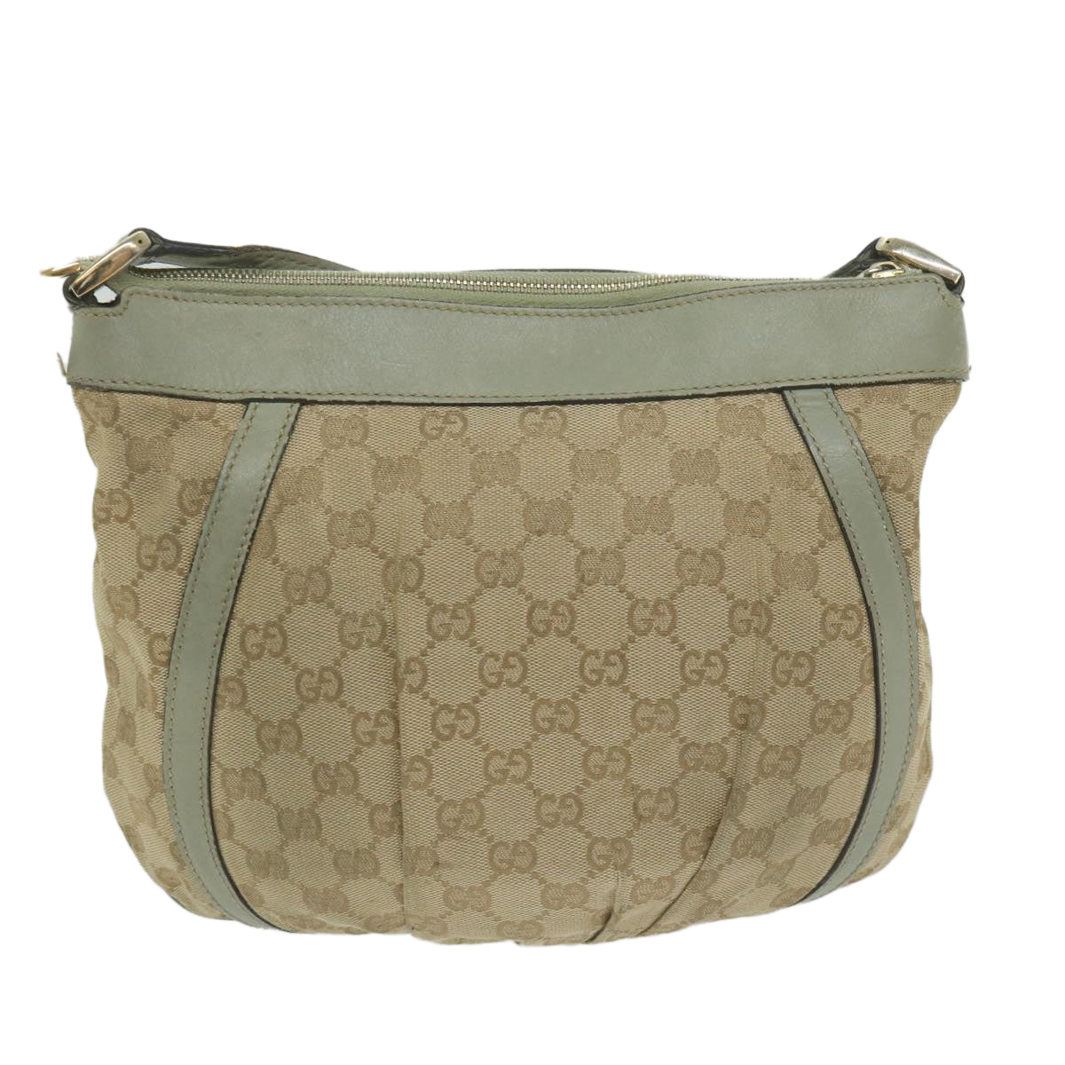 GUCCI GG Canvas Shoulder Bag Beige 203257  63391