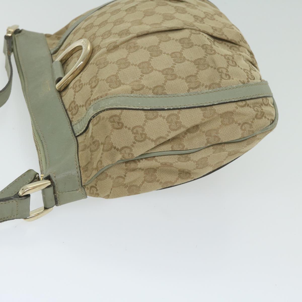 GUCCI GG Canvas Shoulder Bag Beige 203257  63391