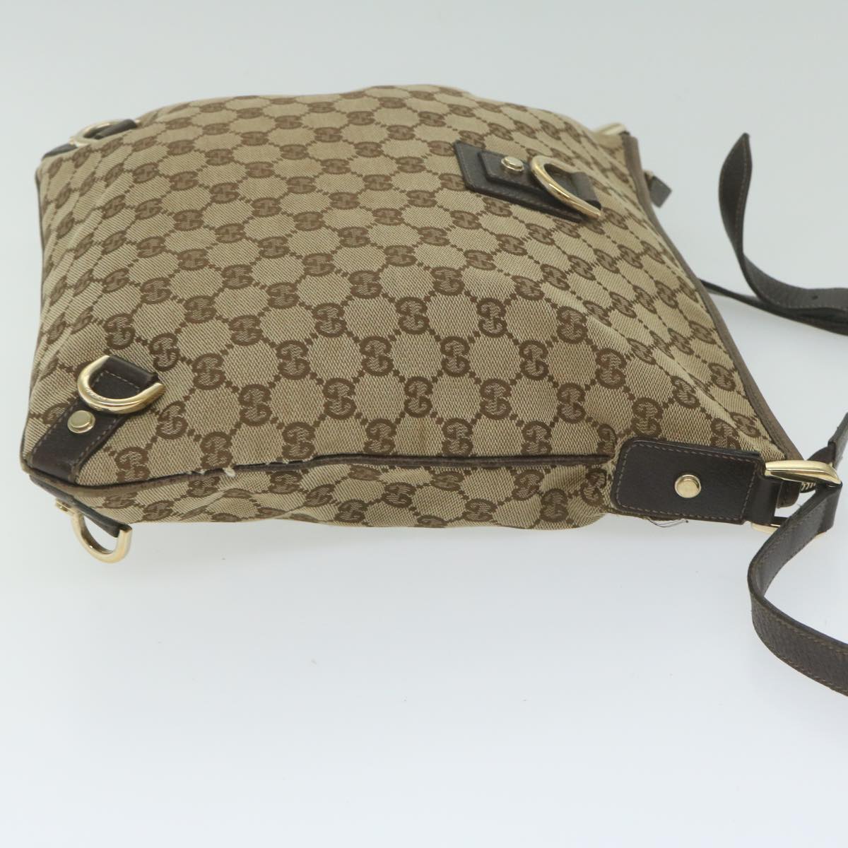 GUCCI GG Canvas Shoulder Bag Beige 130942  63392