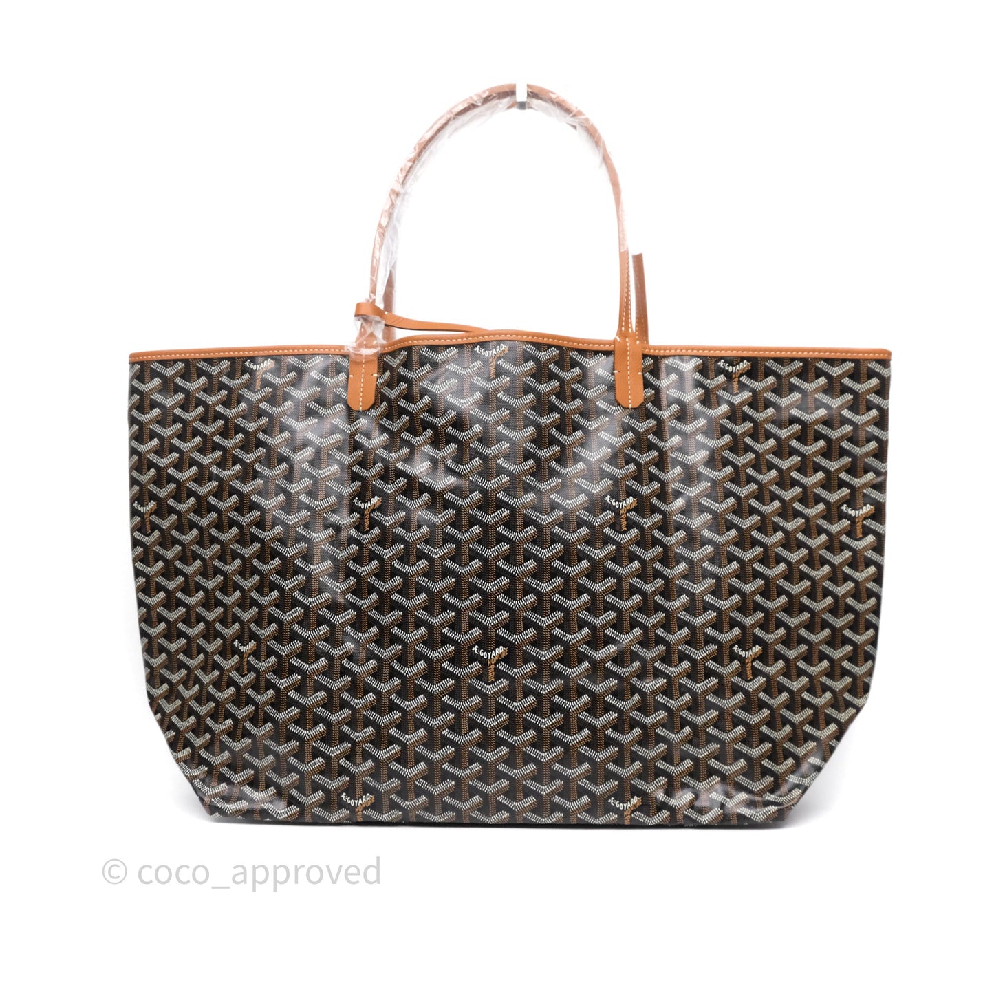 Goyard St Louis Tote GM Tan Black