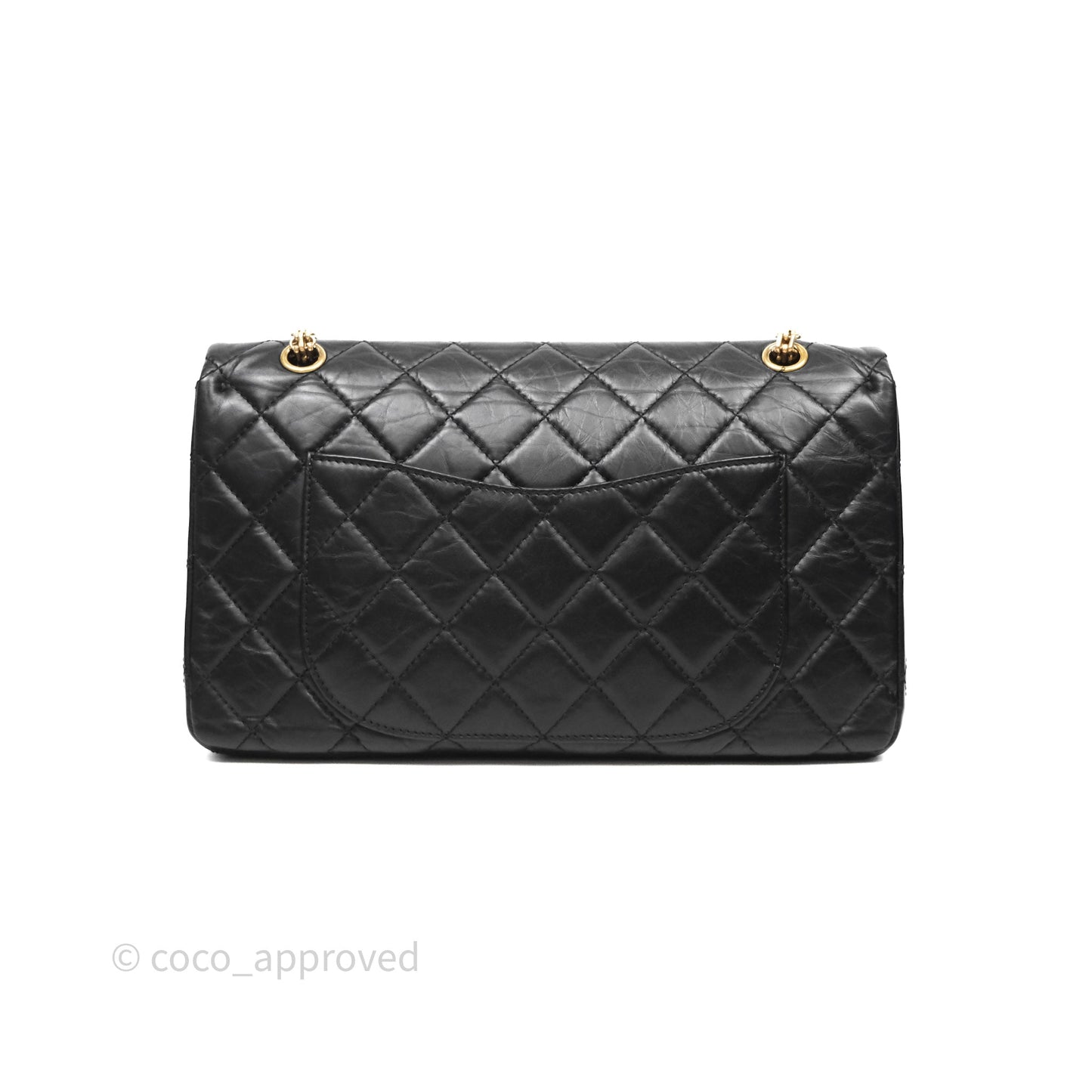 Chanel Reissue Quilted Aged Calfskin Black Aged Gold Hardware 227