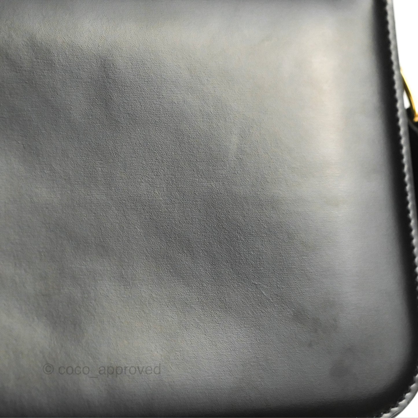 Celine Medium Triomphe Black Shiny Calfskin