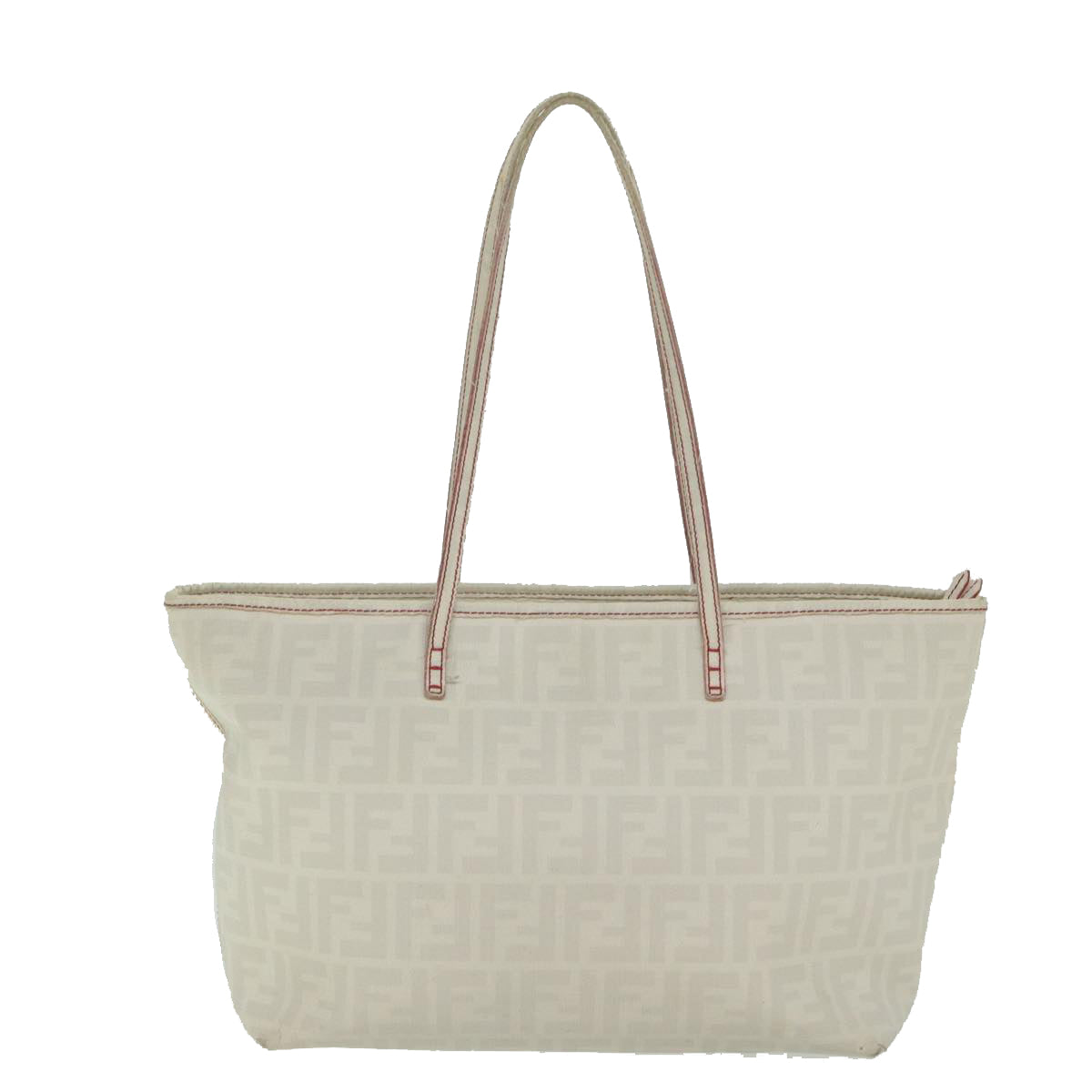 Luxury FendiZucca Canvas Tote Bag White63448