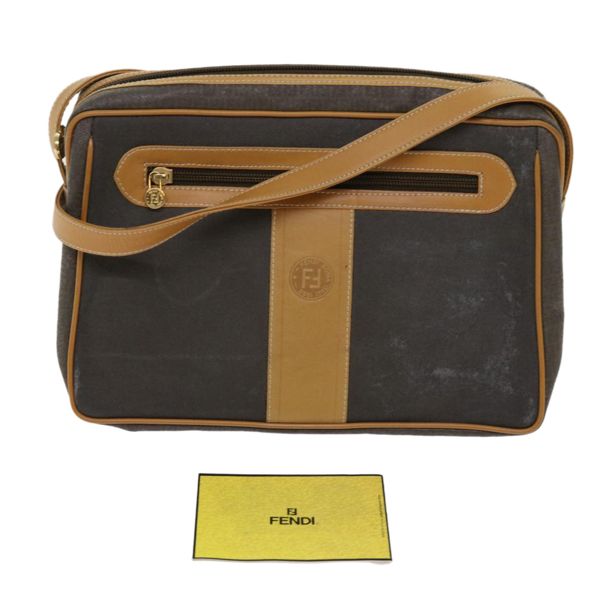 Luxury FendiShoulder Bag Nylon Brown63467