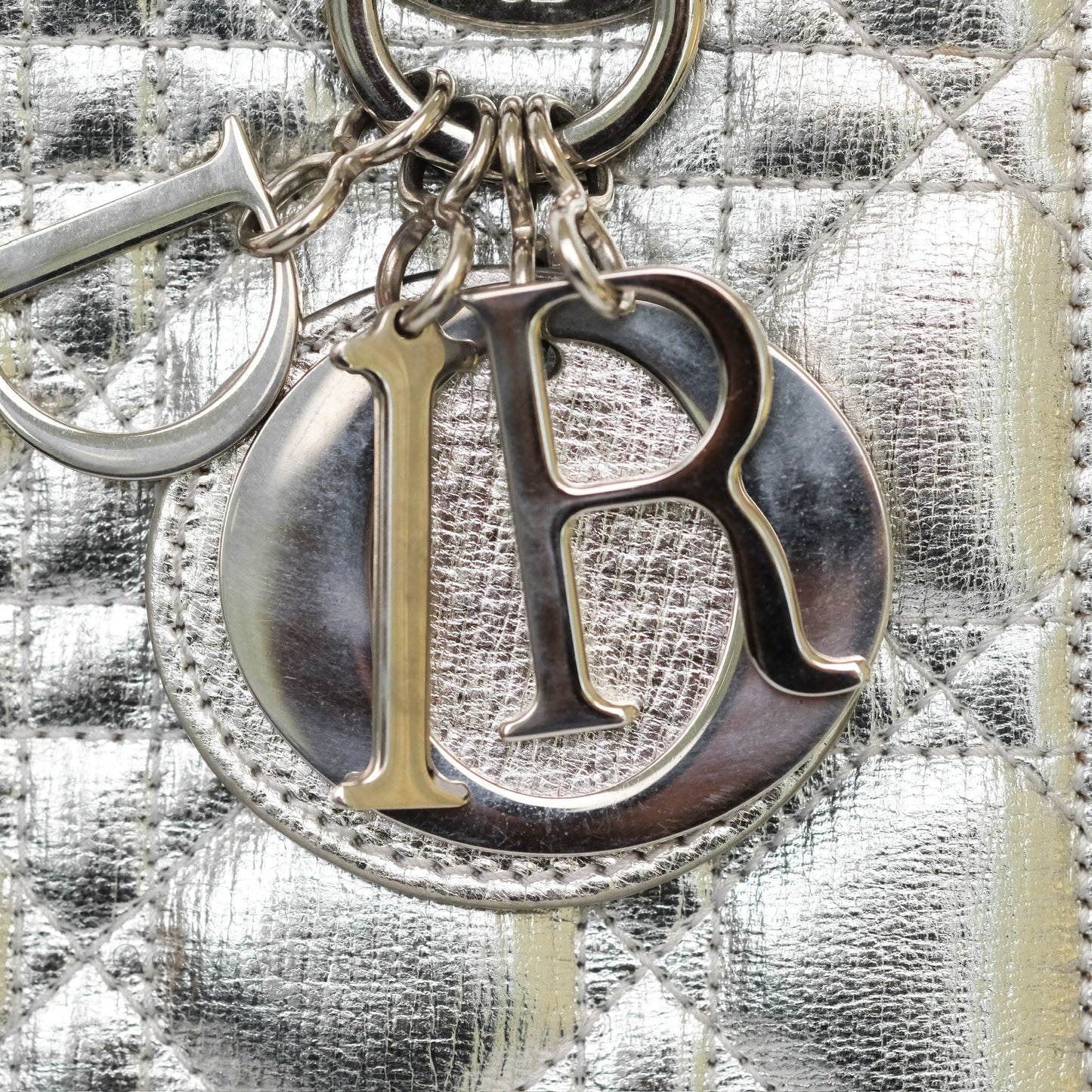 Dior My ABCDior Lady Dior Metallic Silver Cannage