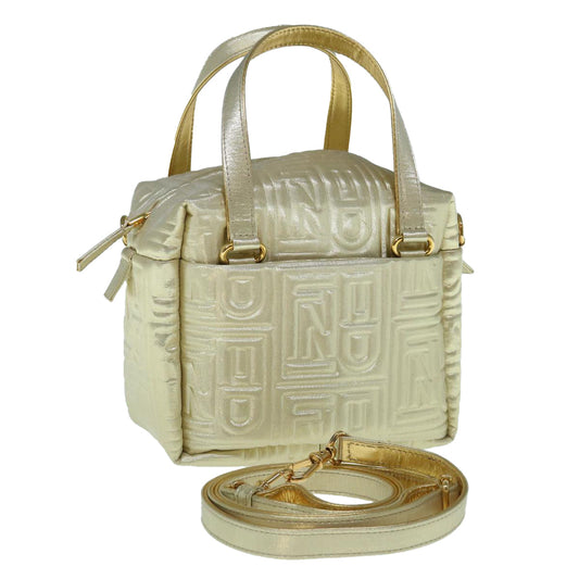 Luxury FendiHand Bag Nylon 2way Gold63497A