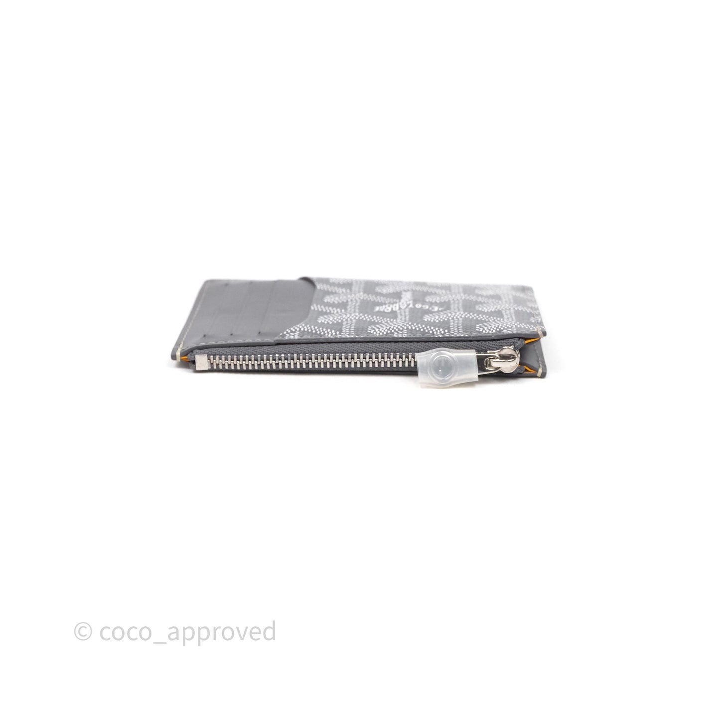 Goyard Bourbon Zipped Card Holder Grey