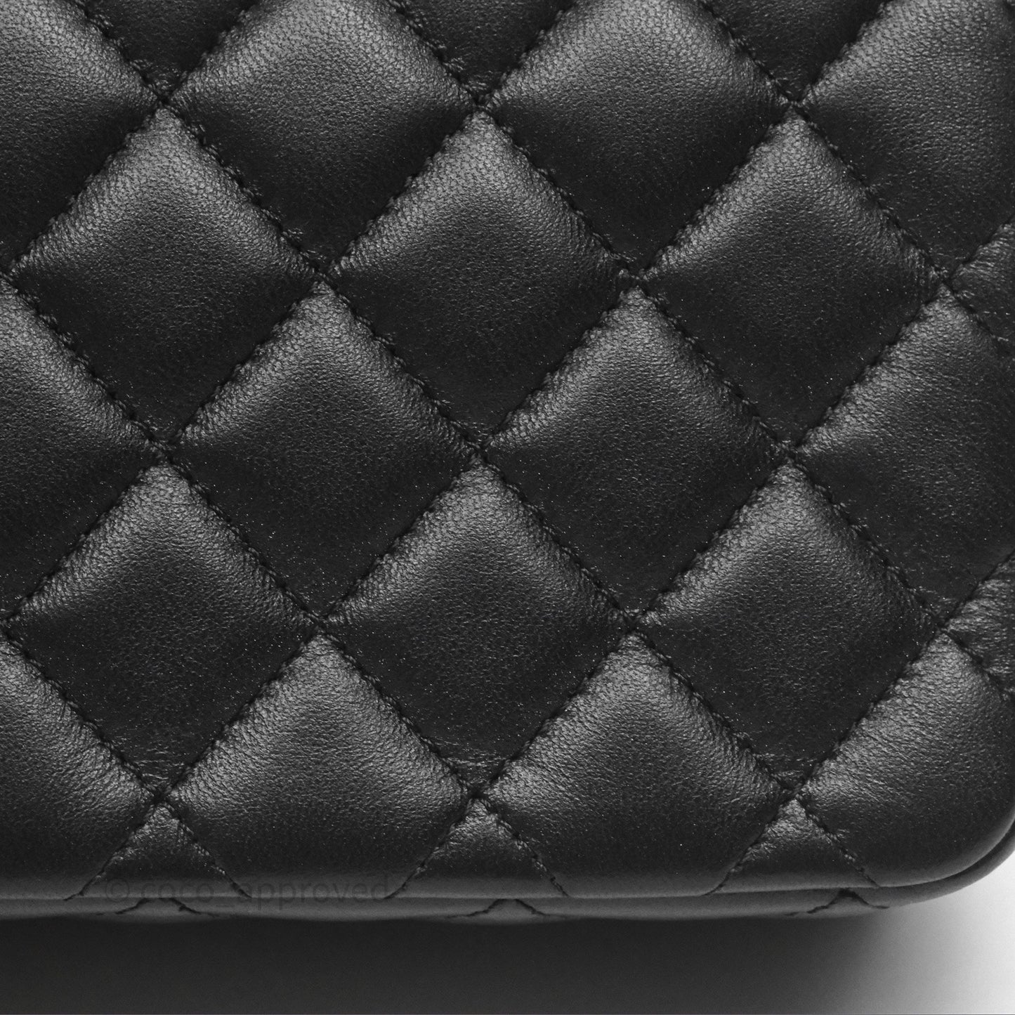 Chanel Crystals Top Handle Mini Rectangular Flap Bag Black Lambskin Gold Hardware
