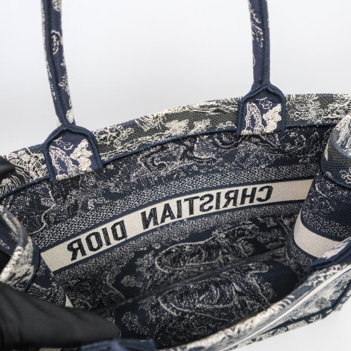 Christian Dior Toile De Jouy Medium Book Tote Canvas