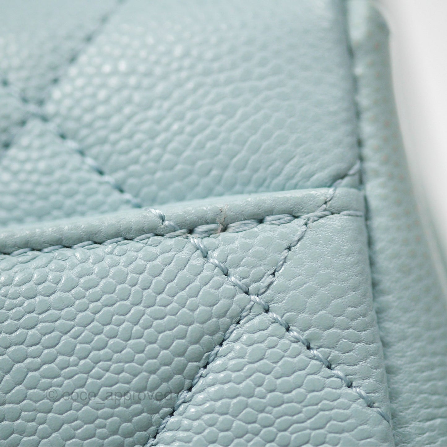 Chanel Quilted Small Business Affinity Flap Blue Caviar Gold Hardware