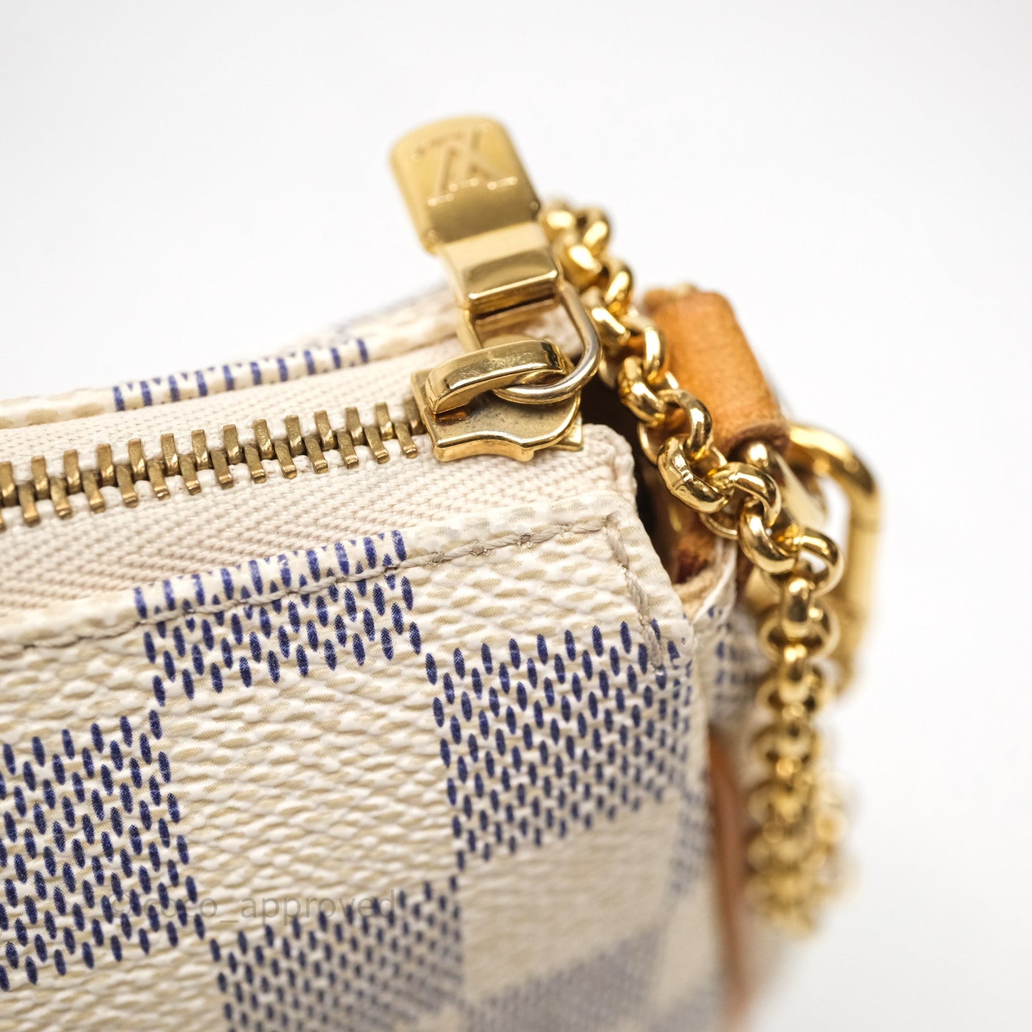 Louis Vuitton Eva Damier Azur Canvas Shoulder Bag