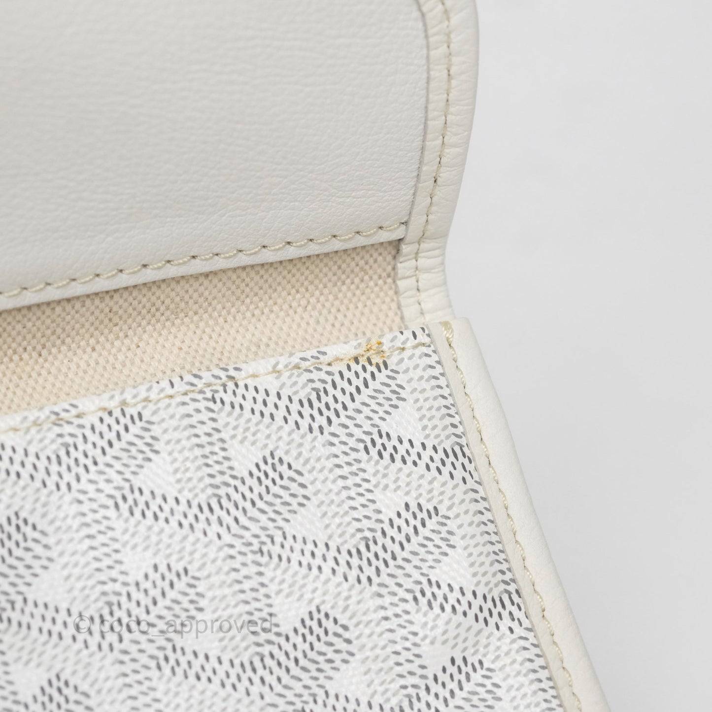 Goyard St Louis Tote PM White