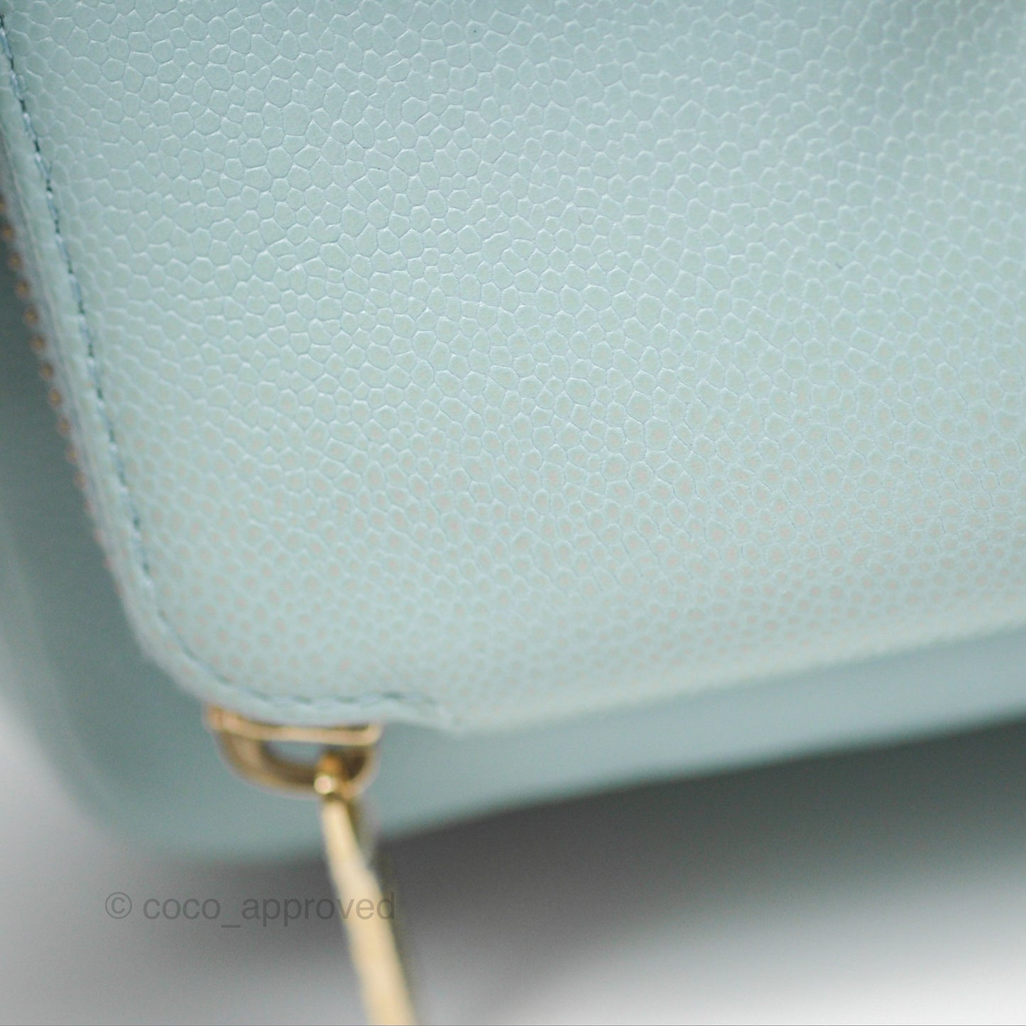 Chanel Quilted Small Business Affinity Flap Blue Caviar Gold Hardware