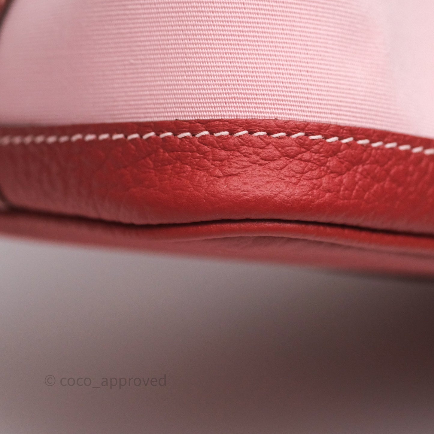 Hermès Garden Party 30 Canvas Rose Sakura 3Q/ Rouge Duchesse 2V