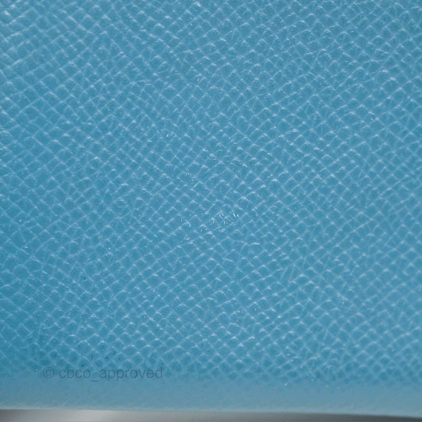 Hermès Calvi Card Holder Blue Epsom