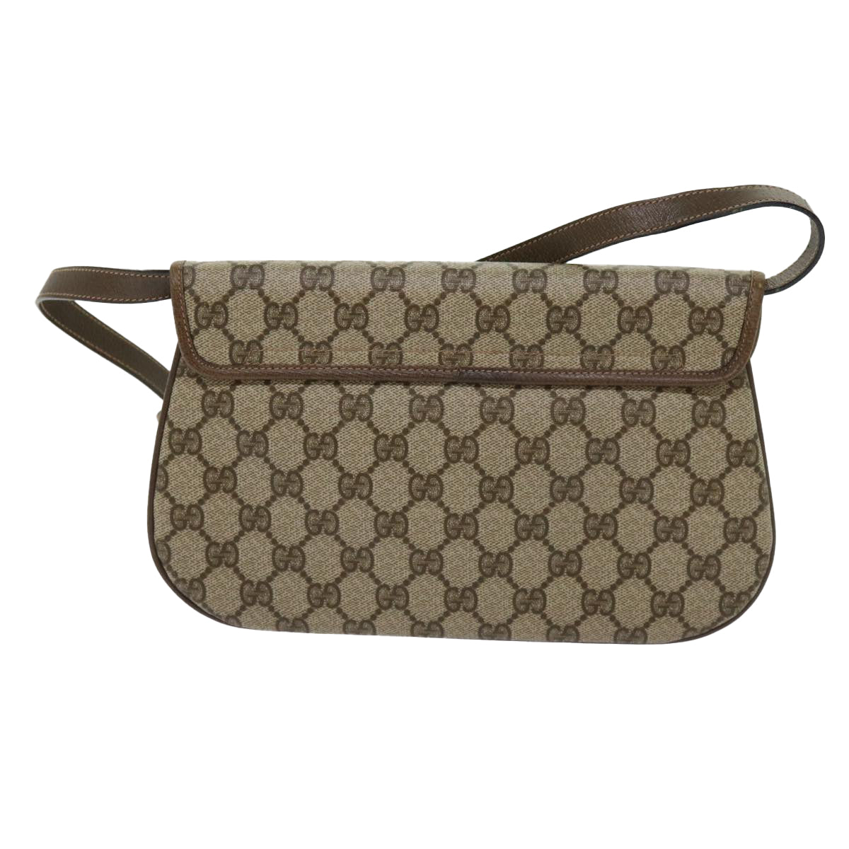 GUCCI GG Supreme Web Sherry Line Shoulder Bag Beige Red 10 02 051  63681