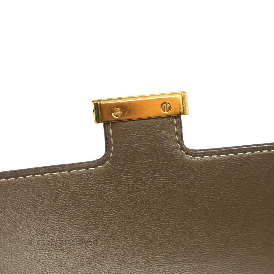 Hermès Constance Long To Go Wallet Etoupe Epsom Gold Hardware