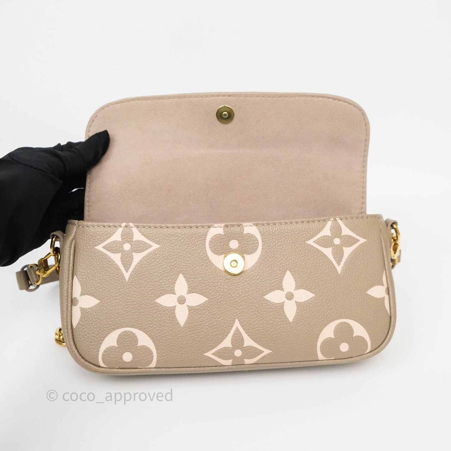 Louis Vuitton Ivy Wallet on Chain Monogram Empreinte Dove/Cream