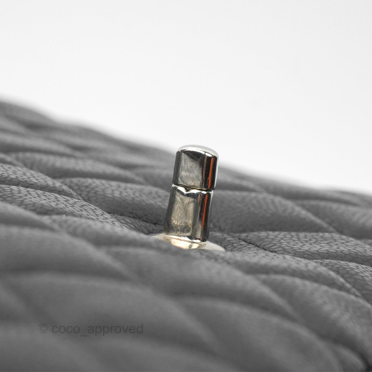 Chanel Quilted Maxi Single Flap Black Caviar Silver Hardware